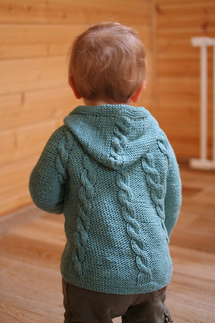 Cable Hoodie Knitting Pattern