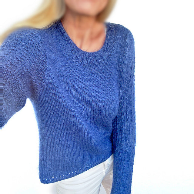 Textured Sleeve Sweater Knitting Pattern