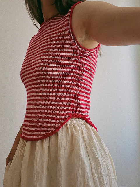 Casual Summer Tank Knitting Pattern