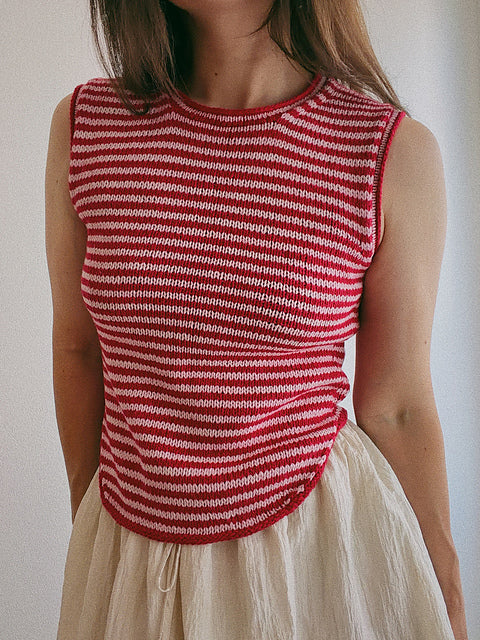 Casual Summer Tank Knitting Pattern