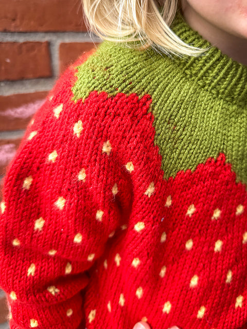 Kids Fruit Sweater Knitting Pattern