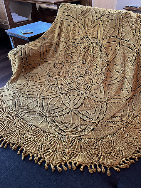Ornate Blanket Knitting Pattern