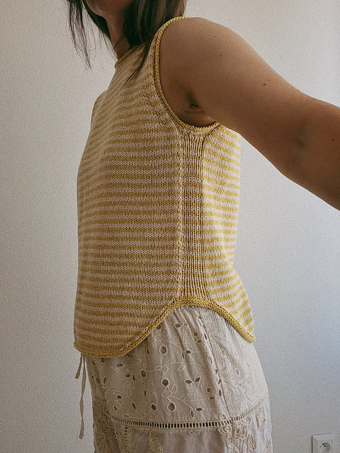 Casual Summer Tank Knitting Pattern