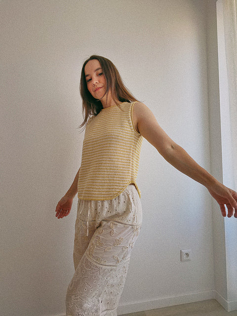 Casual Summer Tank Knitting Pattern