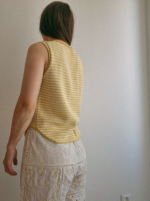 Casual Summer Tank Knitting Pattern