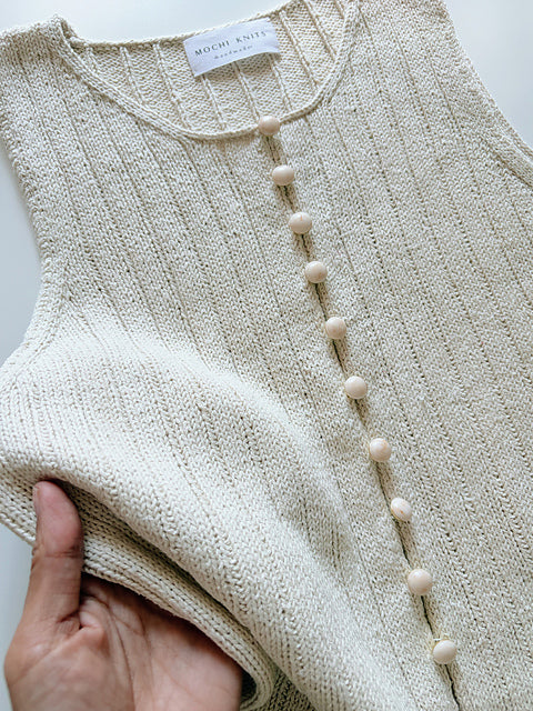 Button Front Top Knitting Pattern