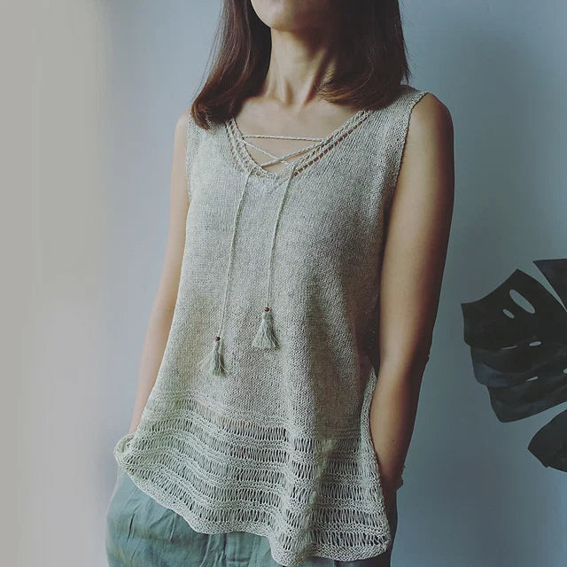 Breeze Sleeveless Top Knitting Pattern