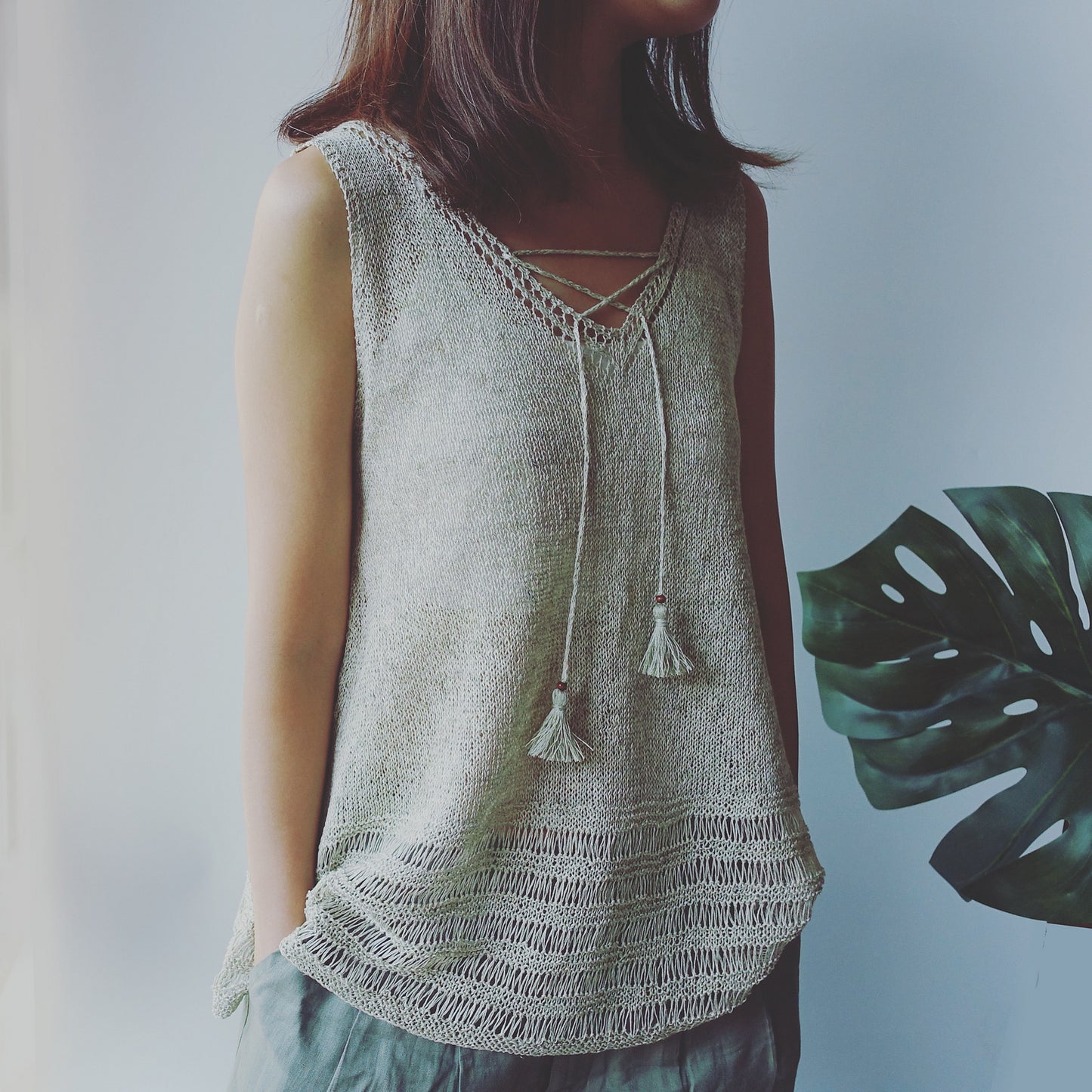 Breeze Sleeveless Top Knitting Pattern