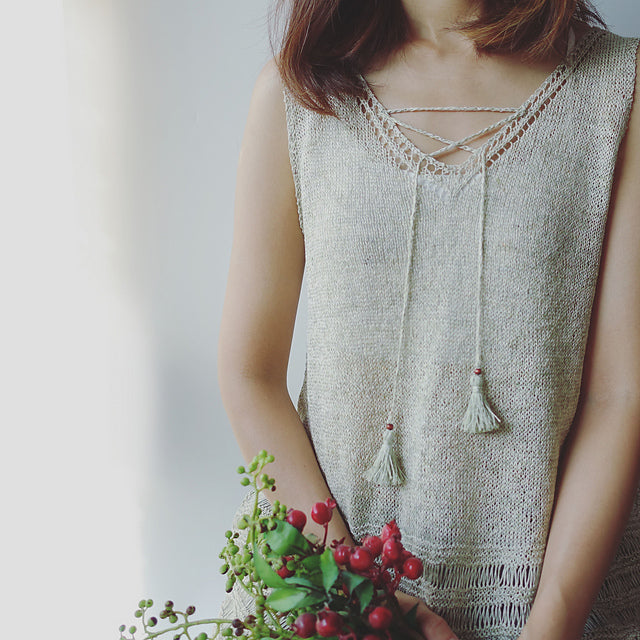 Breeze Sleeveless Top Knitting Pattern