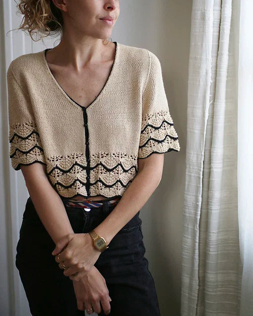 Puff Sleeve Tee Knitting Pattern