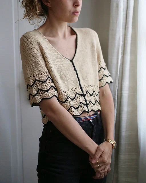 Puff Sleeve Tee Knitting Pattern