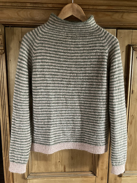Relaxed Stripe Sweater Knitting Pattern