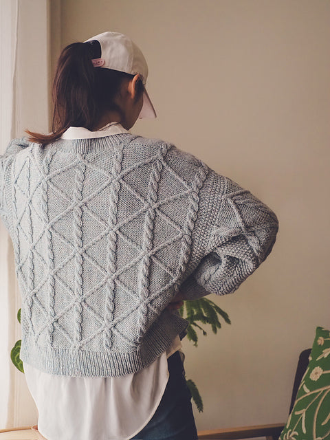 Oversized Cable Sweater Knitting Pattern