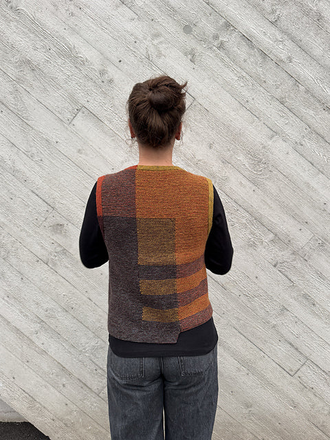 Colorblock Vest Knitting Pattern