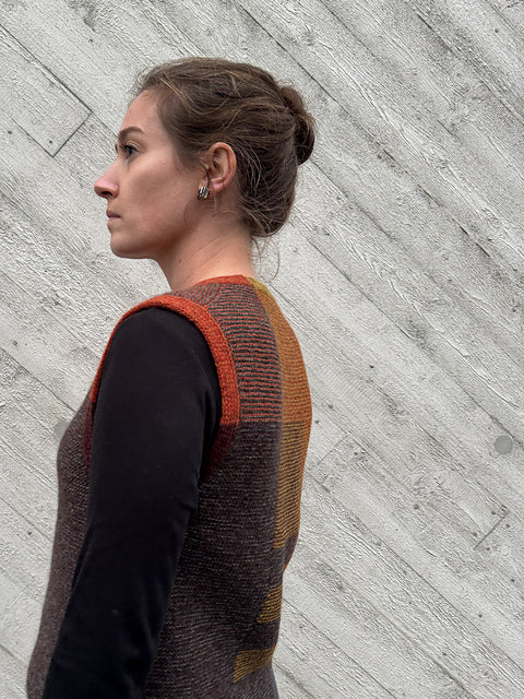Colorblock Vest Knitting Pattern