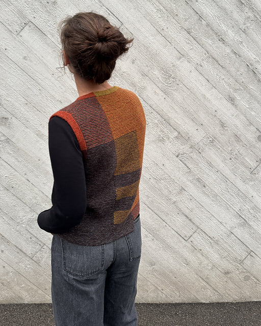 Colorblock Vest Knitting Pattern
