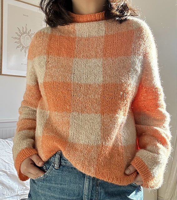 Checkerboard Sweater Knitting Pattern