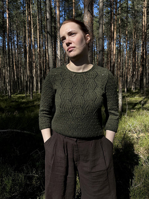 Leaf Lace Top Knitting Pattern