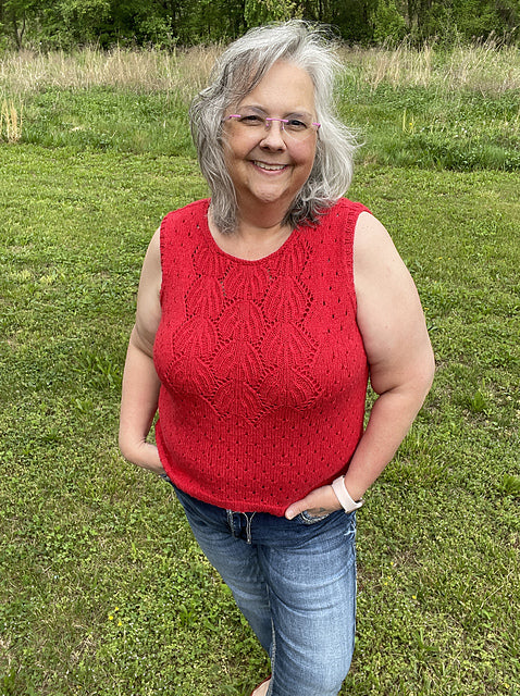Leaf Lace Top Knitting Pattern