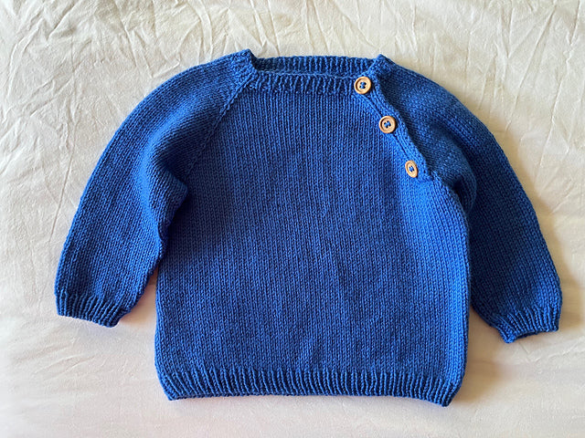 Kids Button Sweater Knitting Pattern