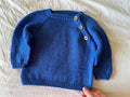 Kids Button Sweater Knitting Pattern