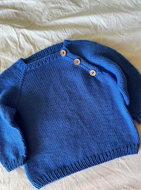 Kids Button Sweater Knitting Pattern