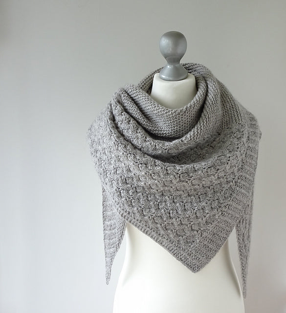 Textured Shawl Knitting Pattern