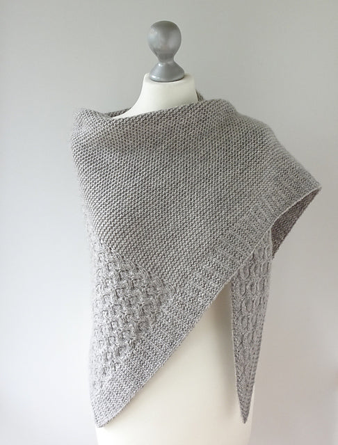 Textured Shawl Knitting Pattern