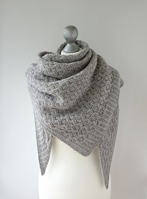 Textured Shawl Knitting Pattern