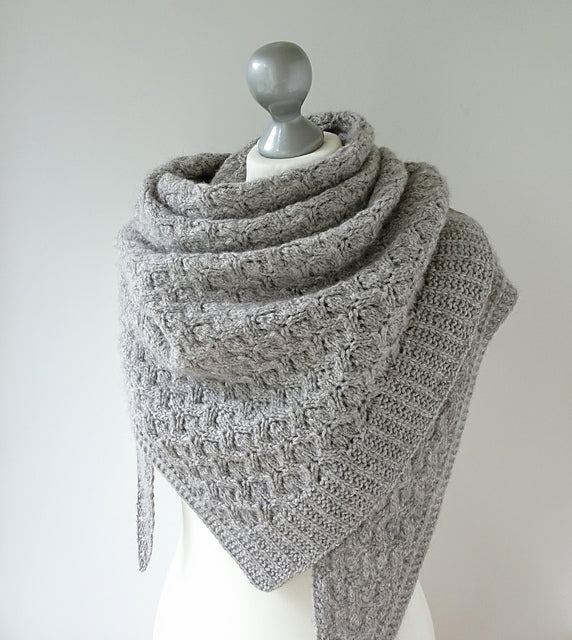 Textured Shawl Knitting Pattern