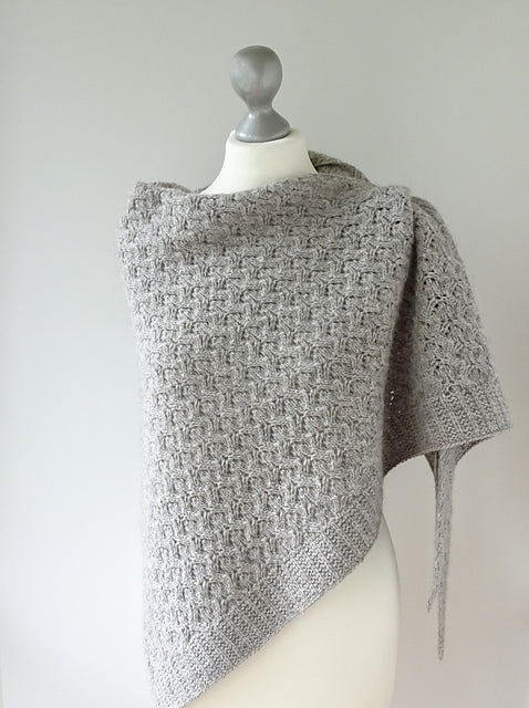 Textured Shawl Knitting Pattern