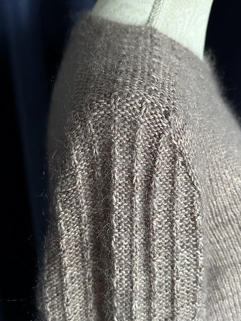 Textured Sleeve Sweater Knitting Pattern