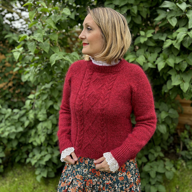 Diamond Cable Sweater Knitting Pattern