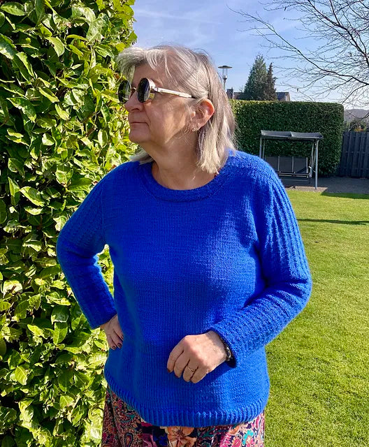 Textured Sleeve Sweater Knitting Pattern