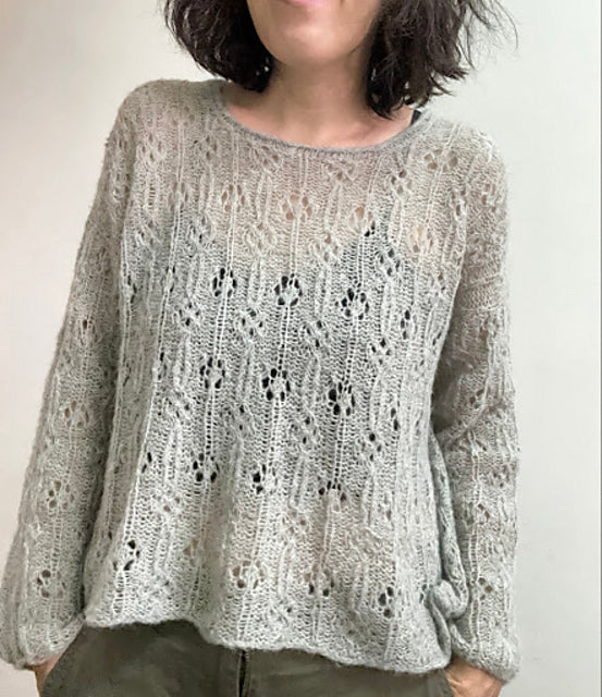 Floral Sweater Knitting Pattern