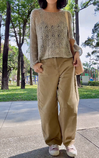 Floral Sweater Knitting Pattern