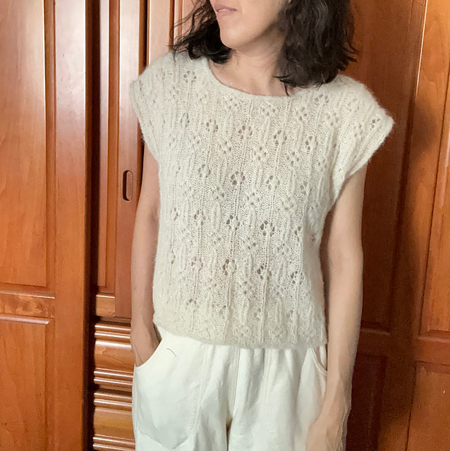 Floral Sweater Knitting Pattern