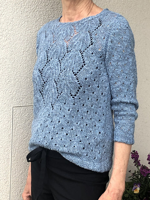Leaf Lace Top Knitting Pattern