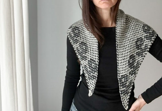 Geometric Scarf Knitting Pattern
