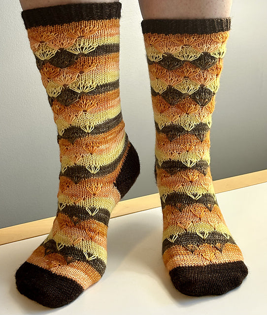 Striped Socks  Knitting Pattern