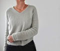 Simple V Neck Knitting Pattern