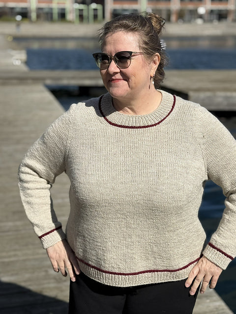 Crew Neck Pullover Knitting Pattern