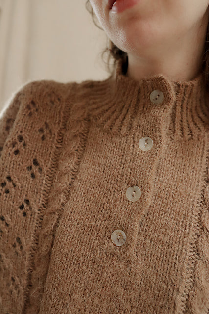 Henley Sweater Knitting Pattern