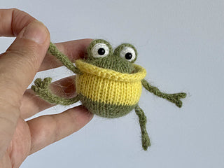 Froggie the Funny Frog Knitting Pattern