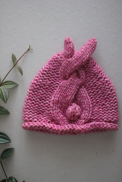 Beanie Bunny Tail Knitting Pattern