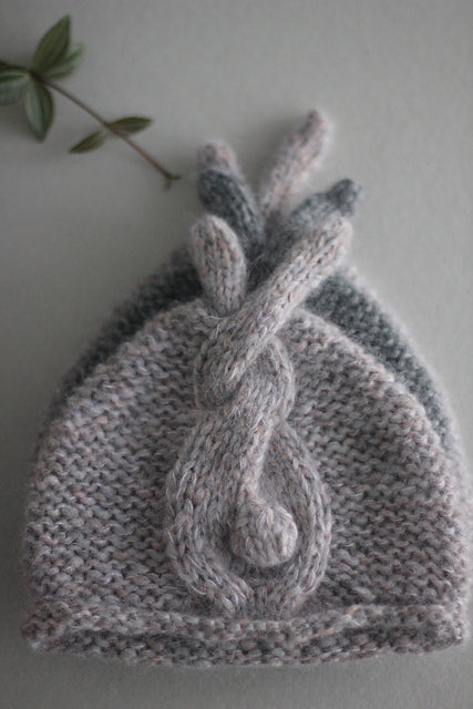 Beanie Bunny Tail Knitting Pattern