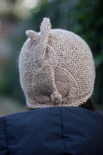 Beanie Bunny Tail Knitting Pattern