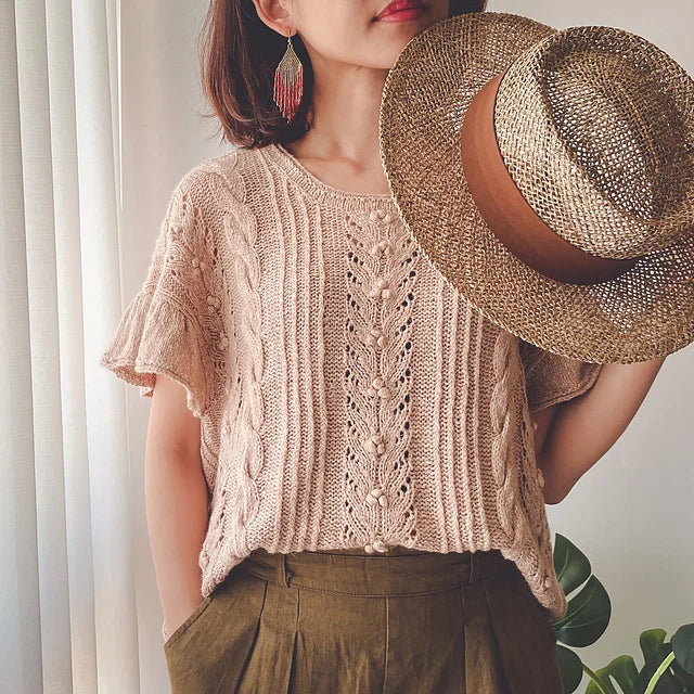 Lace Sleeve Top Knitting Pattern