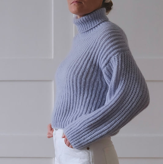 Turtleneck Sweater Knitting Pattern