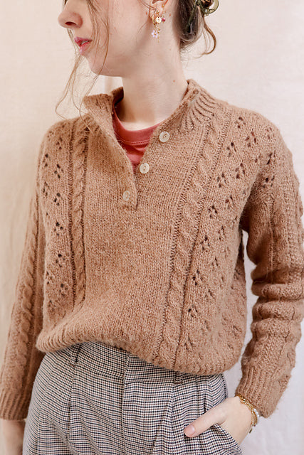 Henley Sweater Knitting Pattern